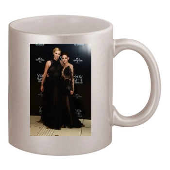 Charlize Theron 11oz Metallic Silver Mug