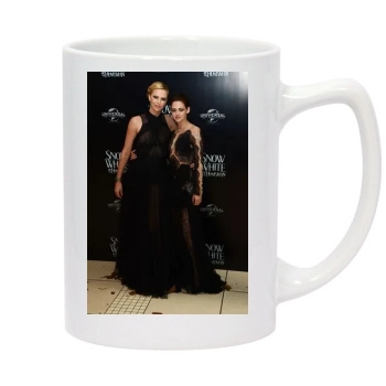 Charlize Theron 14oz White Statesman Mug