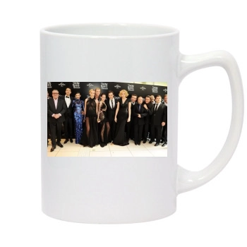 Charlize Theron 14oz White Statesman Mug