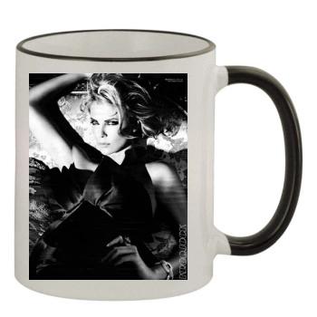 Charlize Theron 11oz Colored Rim & Handle Mug