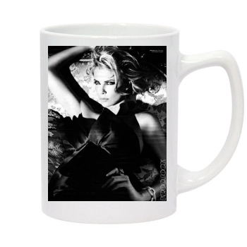 Charlize Theron 14oz White Statesman Mug