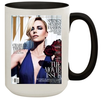 Charlize Theron 15oz Colored Inner & Handle Mug