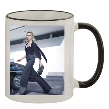 Charlize Theron 11oz Colored Rim & Handle Mug