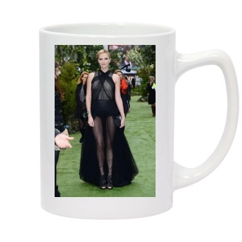 Charlize Theron 14oz White Statesman Mug