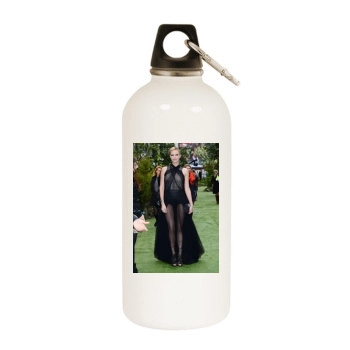 Charlize Theron White Water Bottle With Carabiner