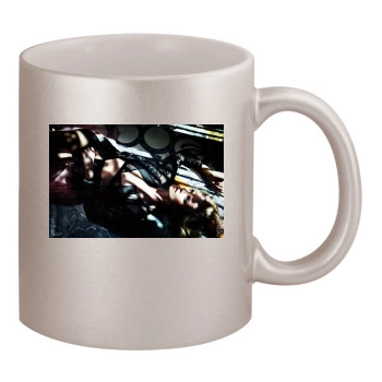 Charlize Theron 11oz Metallic Silver Mug