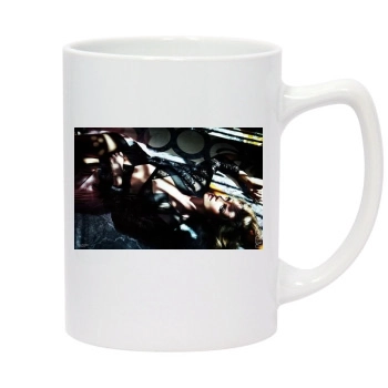 Charlize Theron 14oz White Statesman Mug