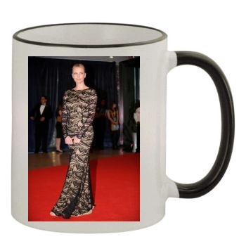 Charlize Theron 11oz Colored Rim & Handle Mug