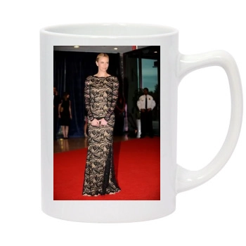 Charlize Theron 14oz White Statesman Mug