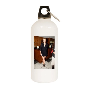 Charlize Theron White Water Bottle With Carabiner