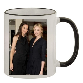 Charlize Theron 11oz Colored Rim & Handle Mug