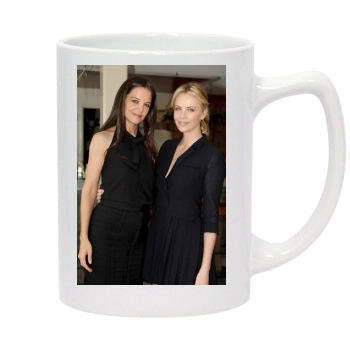 Charlize Theron 14oz White Statesman Mug