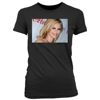 Charlize Theron Women's Junior Cut Crewneck T-Shirt