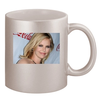 Charlize Theron 11oz Metallic Silver Mug