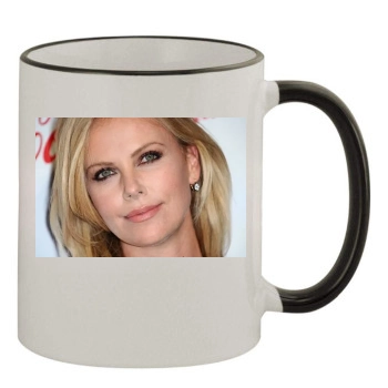 Charlize Theron 11oz Colored Rim & Handle Mug