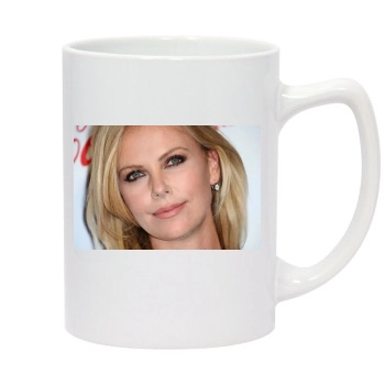 Charlize Theron 14oz White Statesman Mug