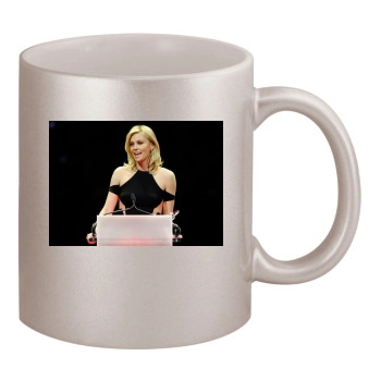 Charlize Theron 11oz Metallic Silver Mug