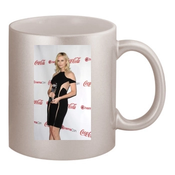 Charlize Theron 11oz Metallic Silver Mug