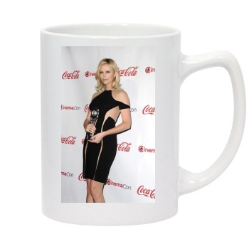 Charlize Theron 14oz White Statesman Mug