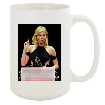 Charlize Theron 15oz White Mug