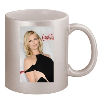 Charlize Theron 11oz Metallic Silver Mug