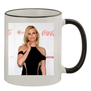 Charlize Theron 11oz Colored Rim & Handle Mug