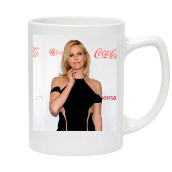 Charlize Theron 14oz White Statesman Mug