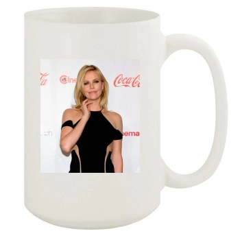 Charlize Theron 15oz White Mug