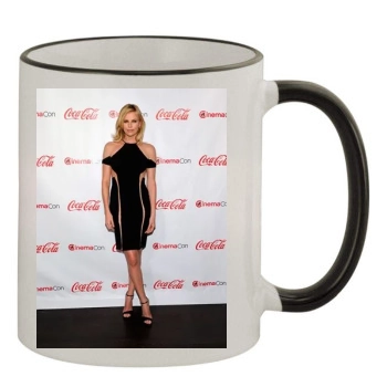 Charlize Theron 11oz Colored Rim & Handle Mug