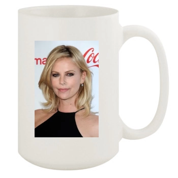 Charlize Theron 15oz White Mug