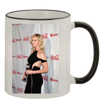 Charlize Theron 11oz Colored Rim & Handle Mug