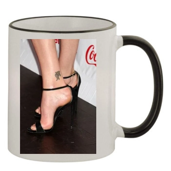 Charlize Theron 11oz Colored Rim & Handle Mug