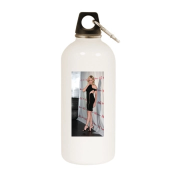 Charlize Theron White Water Bottle With Carabiner