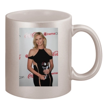 Charlize Theron 11oz Metallic Silver Mug