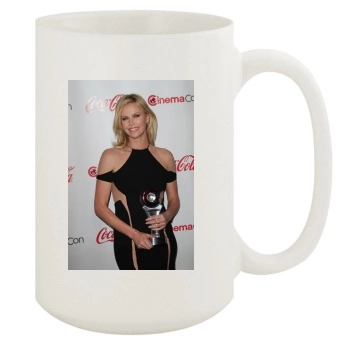 Charlize Theron 15oz White Mug