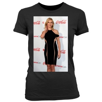 Charlize Theron Women's Junior Cut Crewneck T-Shirt