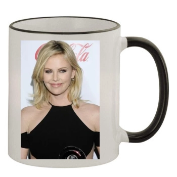 Charlize Theron 11oz Colored Rim & Handle Mug