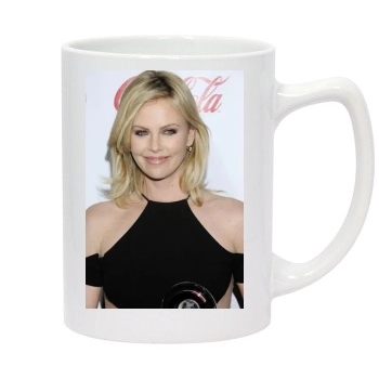 Charlize Theron 14oz White Statesman Mug