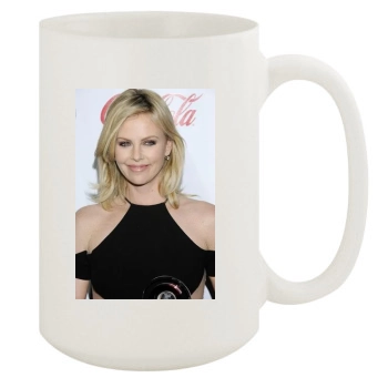 Charlize Theron 15oz White Mug