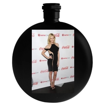 Charlize Theron Round Flask