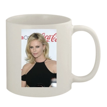 Charlize Theron 11oz White Mug