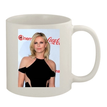 Charlize Theron 11oz White Mug