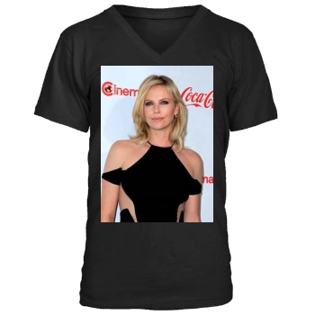 Charlize Theron Men's V-Neck T-Shirt