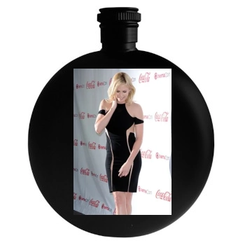 Charlize Theron Round Flask