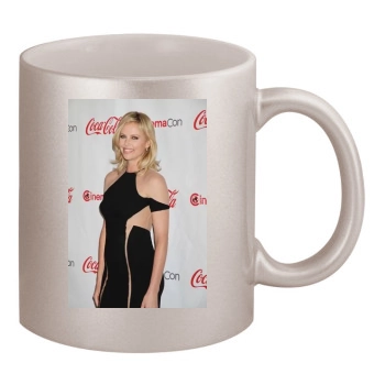 Charlize Theron 11oz Metallic Silver Mug