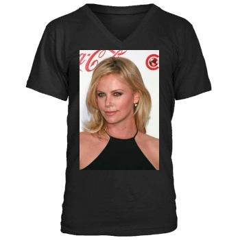 Charlize Theron Men's V-Neck T-Shirt