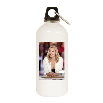 Charlize Theron White Water Bottle With Carabiner