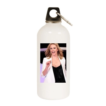 Charlize Theron White Water Bottle With Carabiner