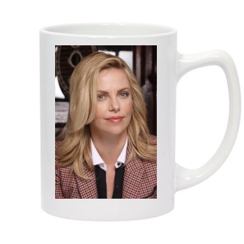 Charlize Theron 14oz White Statesman Mug