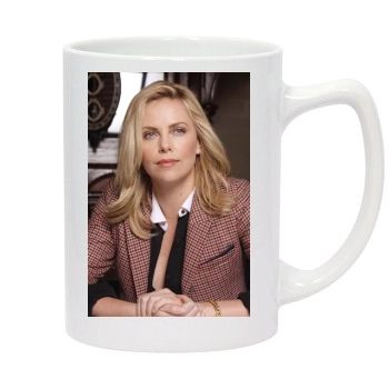 Charlize Theron 14oz White Statesman Mug